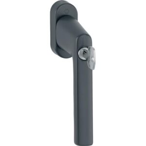 Fenstergriff - Fenstergriff Hamburg 0700LS/U26 100NM Alu.F9714M schwarz ma 32-42mm abschl. – Bild 1