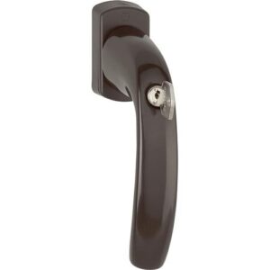Hoppe Fenstergriff - Fenstergriff NY 0810SVS/U10 Alu.F8707/dunkelbraun 35mm abschl.HOPPE – Bild 1