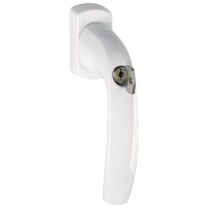 Fenstergriff - Fenstergriff NY 0810S/U10 TBT1 Alu.F9016/verkehrsweiß 32mm abschl.HOPPE – Bild 1