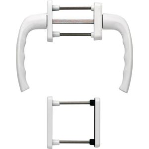 Balkongarnitur - Balkongarnitur NY 0810/961N/U10/? Alu.F9016 63-73mm 4-KT.7mm HOPPE – Bild 1