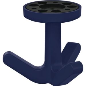 Dreifachhaken - Dreifachhaken Ser.477 matt,elastisch 50 stahlblau H.69mm D.51mm HEWI – Bild 1