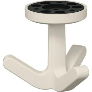 Dreifachhaken - Dreifachhaken Ser.477 matt,elastisch 99 reinweiß H.69mm D.51mm HEWI – Bild 1