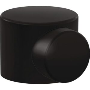 Bodentürpuffer - Bodentürpuffer 615B 90 D.52mm H.42,5mm Ku.90 tiefschwarz ma Dübelmontage HEWI – Bild 1