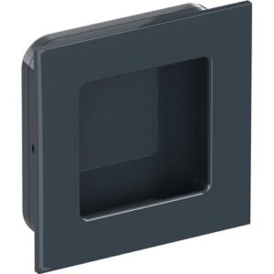 Schiebetürmuschel - Schiebetürmuschel 544.60 PA 92 grau glänzend quad.f.HLT L.60mm B.60mm HEWI – Bild 1