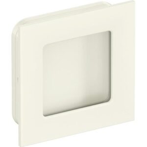 Schiebetürmuschel - Schiebetürmuschel 544.60 PA 99 reinweiß glänzend quad.f.HLT L.60mm B.60mm HEWI – Bild 1