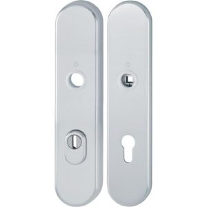 Langschildpaar - Langschildpaar E3332ZA/3310 F1/silberf.F1 PZ 72mm HOPPE – Bild 1