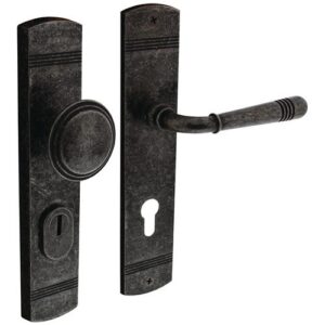 Schutzgarnitur - Schutzgarnitur Helena Stahl/Zamak altgrau 72mm 38-84mm INTERSTEEL – Bild 1
