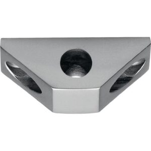 Stangenführung zu Untersatz - Stangenführung zu Untersatz Vario f.Rundstange 10mm silber elox.DENI – Bild 1