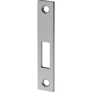 Schließblech - Schließbl.S413 STA silber B.20xL.105mm ktg.DIN L/R fl.BKS – Bild 1