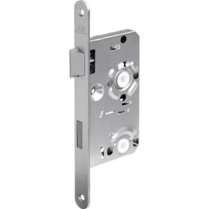 Zimmertür-Einsteckschloss - ZT-Einsteckschl.0215 BAD 18/ 55/78/8mm DIN L silber rd Kl 1 Ku.BKS – Bild 1