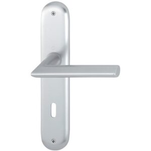 Langschildgarnitur - Langschildgarnitur Stock.1140/273P Alu.F1 OB 72mm DIN L/R HOPPE – Bild 1