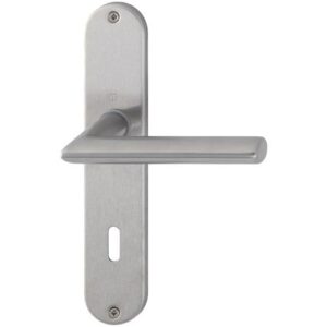 Langschildgarnitur - Langschildgarnitur Stock.E1140Z/302 VA F69 OB 72mm DIN L/R HOPPE – Bild 1