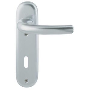 Kurzschildgarnitur - Kurzschildgarnitur Tôkyô 1710/273KP Alu.F1 OB rd Drückergrt.HOPPE – Bild 1