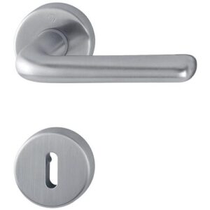 Rosettengarnitur - Rosettengrt.Hel.E1730Z/17KV/17KVS VA F69 rd.OB DIN L/R D/D HOPPE – Bild 1