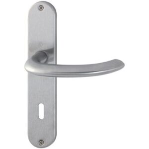 Langschildgarnitur - Langschildgarnitur Mar.E1138Z/302 VA F69 OB 72mm DIN L/R HOPPE – Bild 1