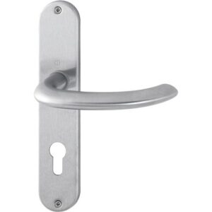 Langschildgarnitur - Langschildgarnitur Mar.E1138Z/302 VA F69 PZ 72mm DIN L/R HOPPE – Bild 1