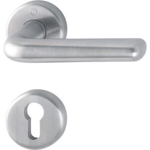 Rosettengarnitur - Rosettengrt.Hel.E1730Z/17KV/17KVS VA F69 rd.PZ DIN L/R D/D HOPPE – Bild 1