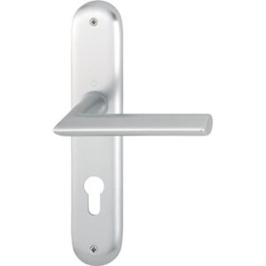 Langschildgarnitur - Langschildgarnitur Stock.1140/273P Alu.F1 PZ 72mm DIN L/R HOPPE – Bild 1