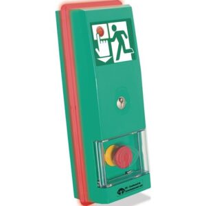 Steuerterminal - Steuerterminal m.Netzteil,m.ZuKo,Aufputz,m.Display Überwachung v.Türen Ku.grün – Bild 1