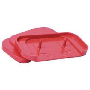 Ersatzoberplatte - Ersatzoberplatte Typ K Ersatzteil f.Haube Typ K 1 Macrolon-Kunststoff rot GFS – Bild 1