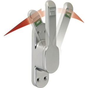 Türtreibriegel - Türtreibr.VARIO DIN li./ re.weiß LM 30mm Rundstange 10mm DENI – Bild 1