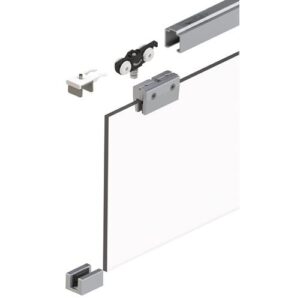 Schiebetürsystem - Schiebetürsystem MK-L 80 50kg GLT ESG 8mm Kompletts.HELM – Bild 1