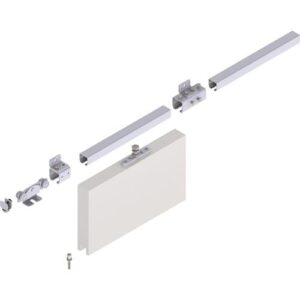 Schiebetorgarnitur - Schiebetorgarnitur Pro 100 Wand blau verz.L.2000mm Flügelgewicht max.100kg HELM – Bild 1