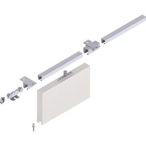 Erweiterungsset Schiebetorgarnitur - Erweiterungsset Schiebetorgarnitur Pro 100 Decke blau verz.L.2000mm – Bild 1