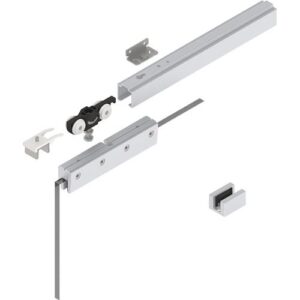 Schiebetürsystem - Schiebetürsystem 73 80kg 1300mm EV1 elox.GLT 8/10mm Kompletts. – Bild 1