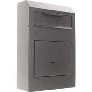 Tresor - Tresor H380xB250xT115mm 5l 1 Tür,1 Einwurfklappe schwarz ROTTNER – Bild 1