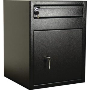 Tresor - Tresor H600xB460xT470mm 71l 1 Tür,1 Einwurfklappe schwarz ROTTNER – Bild 1