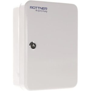 Schlüsselbox - Schlüsselbox SK 10 H250xB180xT85mm lichtgrau STA Anz.Hak.20 ROTTNER – Bild 1