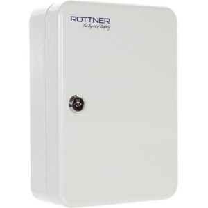 Schlüsselbox - Schlüsselbox SK 20 H250xB180xT85mm lichtgrau STA Anz.Hak.20 ROTTNER – Bild 1