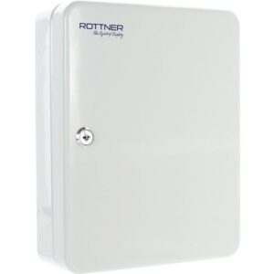 Schlüsselbox - Schlüsselbox SK 30 H300xB245xT85mm lichtgrau STA Anz.Hak.30 ROTTNER – Bild 1