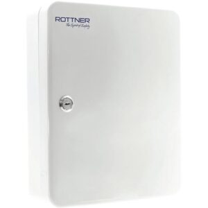 Schlüsselbox - Schlüsselbox SK 40 H300xB245xT85mm lichtgrau STA Anz.Hak.40 ROTTNER – Bild 1