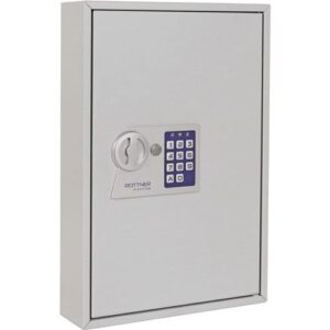 Schlüsselschrank - Schlüsselschrank S 64 H450xB300xT80mm 1-türig o.Anz.Hak.64 ROTTNER – Bild 1