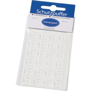 Schutzpuffer - Schutzpuffer Clear 12,7mm Ku.transp.Quadrat selbstkl. – Bild 1