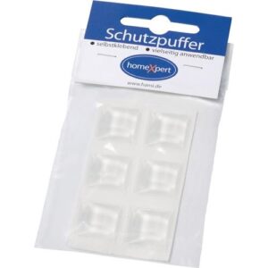 Schutzpuffer - Schutzpuffer Clear 20,5mm Ku.transp.Quadrat selbstkl. – Bild 1