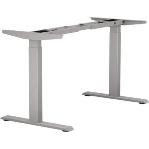 Steh-Sitz Tischgestell - Steh-Sitz Tischgestell E-MORE 2M2S silber RAL 9006 H.700-1200mm BMB – Bild 1