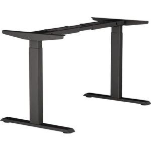 Steh-Sitz Tischgestell - Steh-Sitz Tischgestell E-MORE 2M2S schwarz RAL 9017 H.700-1200mm BMB – Bild 1
