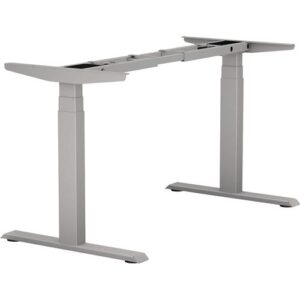 Steh-Sitz Tischgestell - Steh-Sitz Tischgestell E-MORE 2M3S GS silber RAL 9006 H.640-1290mm BMB – Bild 1