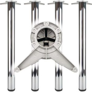 Tischbein-Set - Tischbein-Set CR pol.60mm H.710mm i6-KT.Befestigung BMB – Bild 1