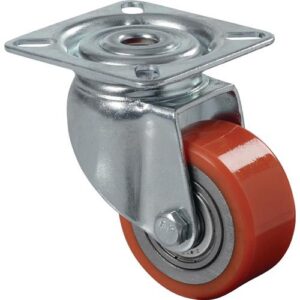 Lenkrolle - Lenkrolle D.50mm Trgf.120kg m.Platte PU BS ROLLEN – Bild 1