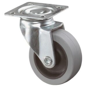 Lenkrolle - Lenkrolle D.50mm Trgf.35kg m.Platte grau BS ROLLEN – Bild 1