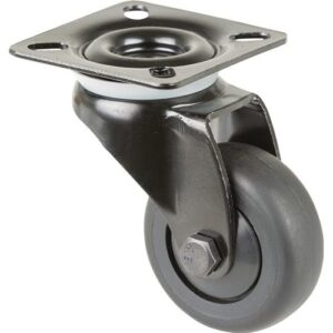 Lenkrolle - Lenkrolle D.50mm Trgf.50kg m.Platte Kugell.Gum.schwarz BS ROLLEN – Bild 1