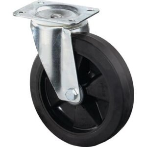 Lenkrolle - Lenkrolle D.100mm Trgf.140kg Elastikgummi Platte L104xB80mm BS ROLLEN – Bild 1