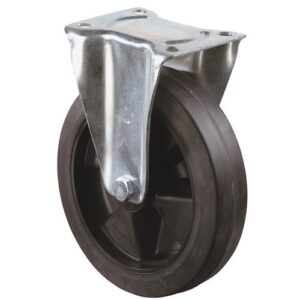 Bockrolle - Bockrolle D.100mm Trgf.140kg Elastikgummi Platte L104xB80mm BS ROLLEN – Bild 1
