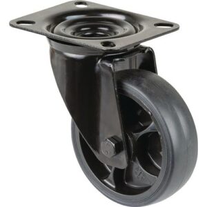 Lenkrolle - Lenkrolle D.100mm Trgf.110kg Ku.Platte L104xB80mm BS ROLLEN – Bild 1