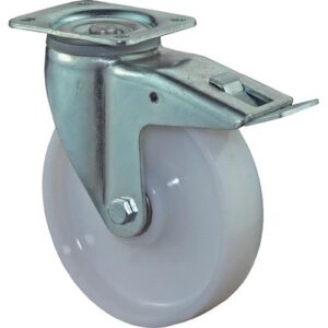 Schwerlastlenkrolle - Schwerlastlenkrolle D.250mm Trgf.1400kg m.Festst.Ku.135x110mm BS ROLLEN – Bild 1