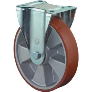 Schwerlastbockrolle - Schwerlast-Bockrolle D.250mm Trgf.1000kg Guß-PU 135mm 110mm BS ROLLEN – Bild 1